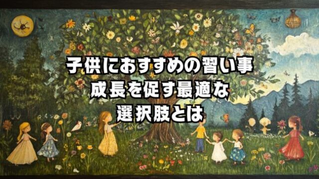 子供におすすめの習い事｜成長を促す最適な選択肢とはのアイキャッチ画像